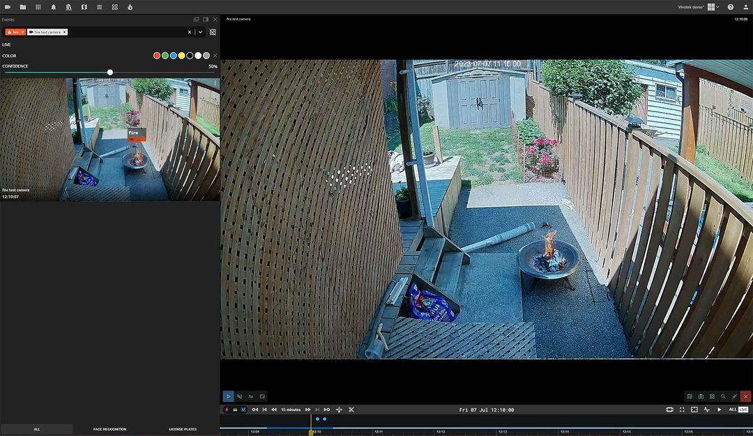a computer screen shows a picture of a balcony .