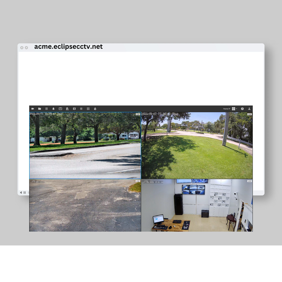 a screen shot of a website called acme.eclipsecctv.net