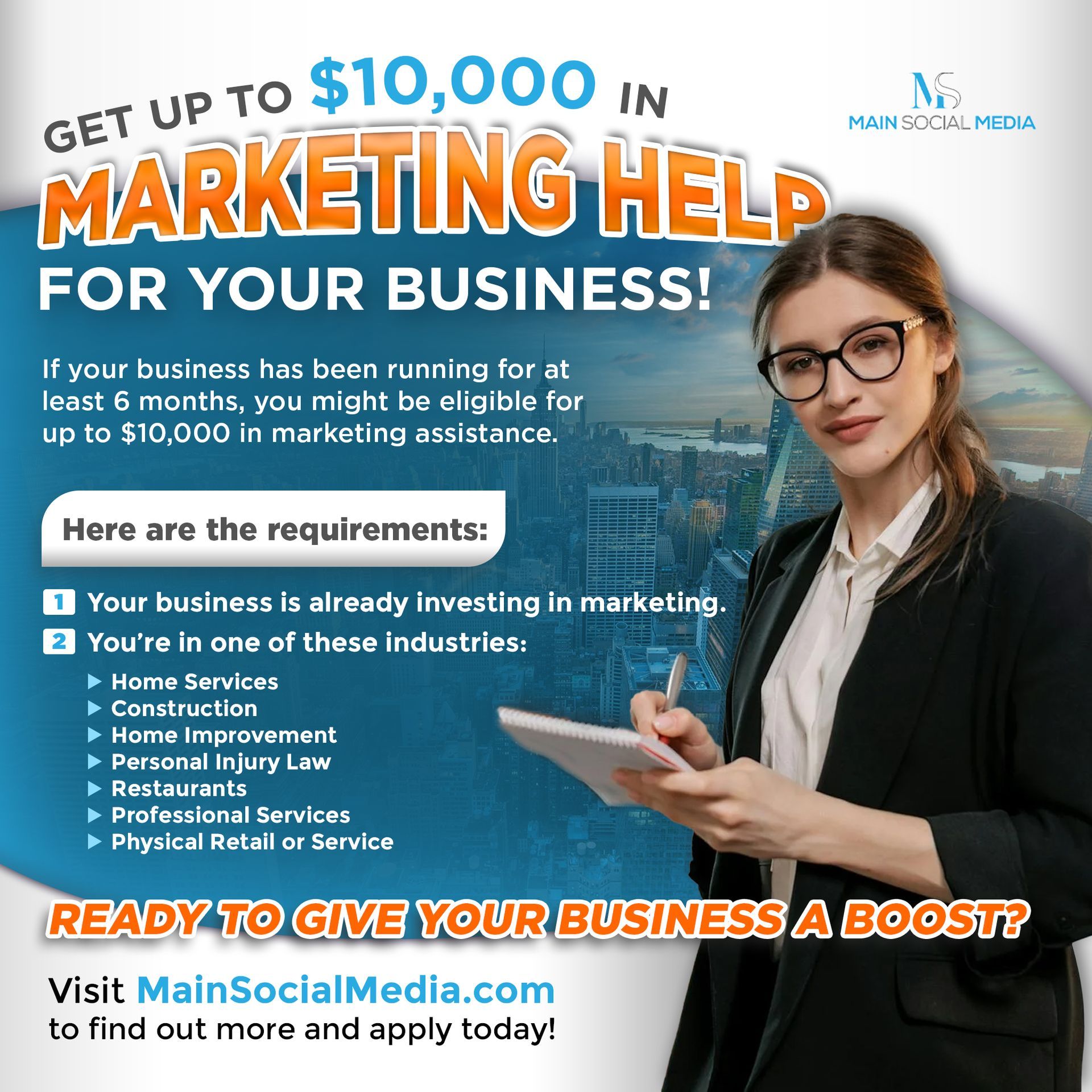 image of Main Social Media Advertisement Banner