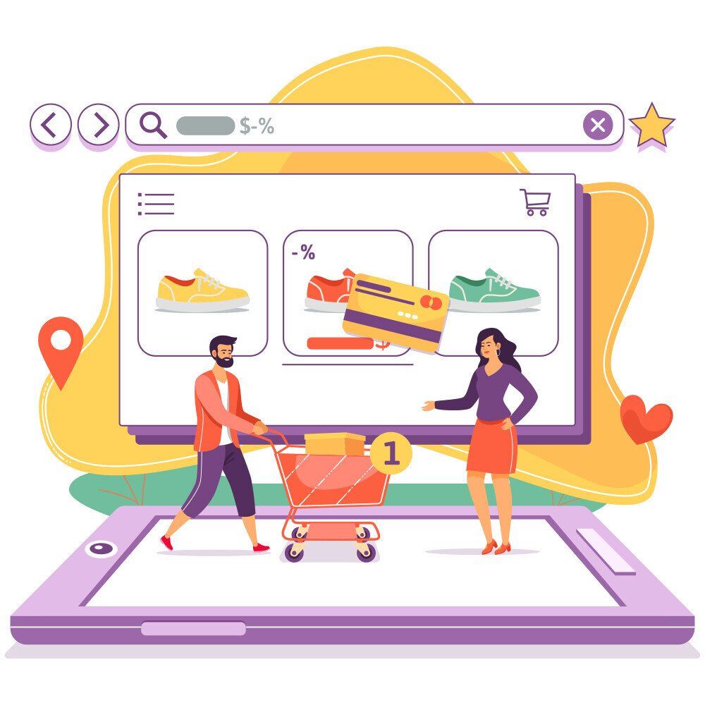 Photo of a online store Photo of a online store