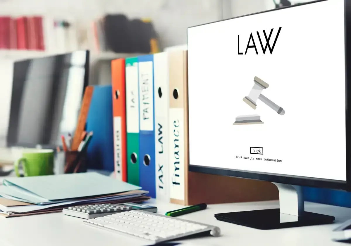 image of law website