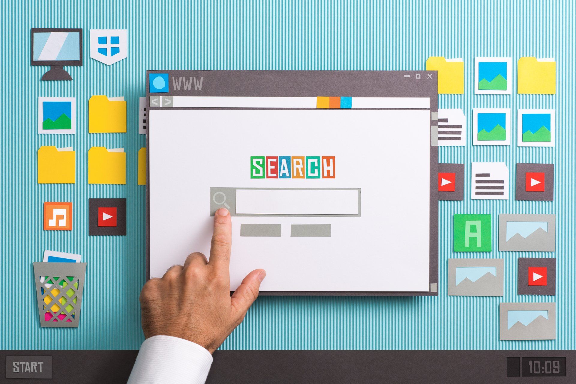 Image of a search engine homepage