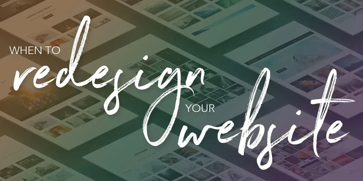 when to redesign your website
