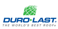 DURO-LAST logo with green roof icon and slogan “The World’s Best Roof.”