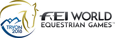 A logo for fei world equestrian games tryon 2016