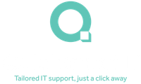 A logo that says tailored it support just a click away