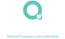 A logo that says tailored it support just a click away