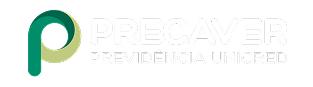 Logotipo da PRECAVER, com um símbolo 
