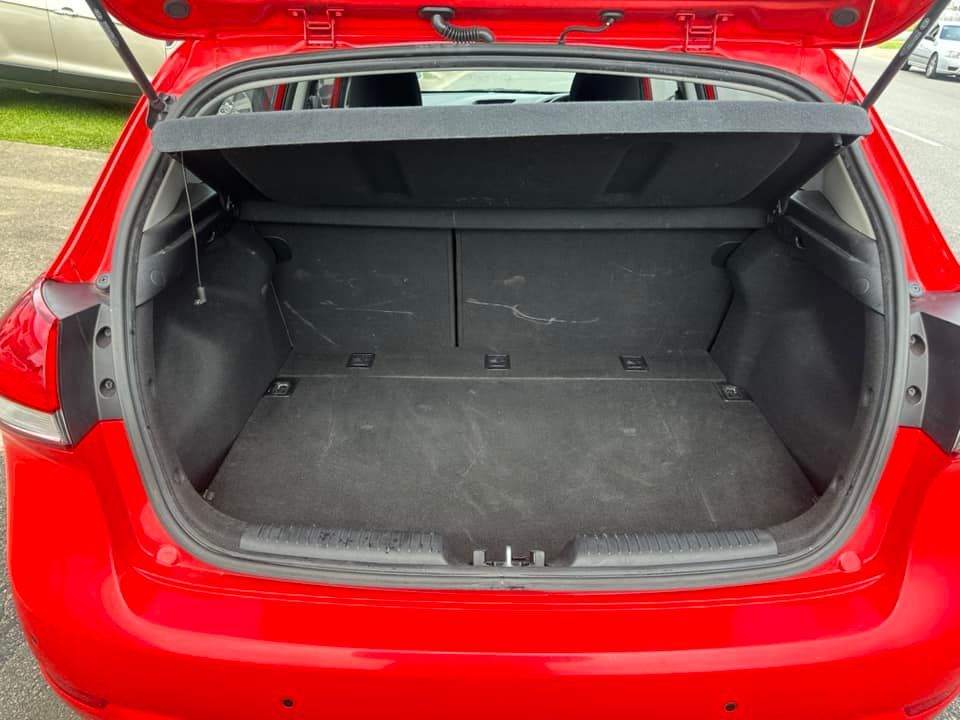 Open Trunk Of A Red Kia, Showing An Empty And Clean Cargo Area — Downsy's Cars In Cairns, QLD