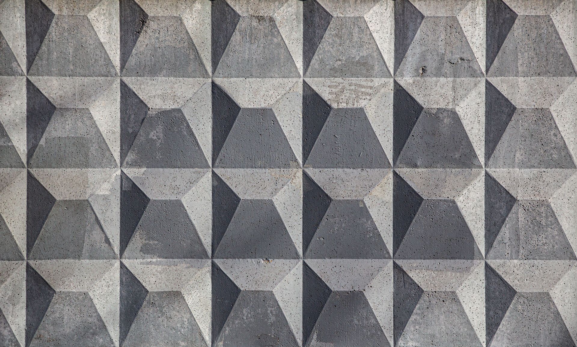 Custom concrete finish on an outdoor living space
