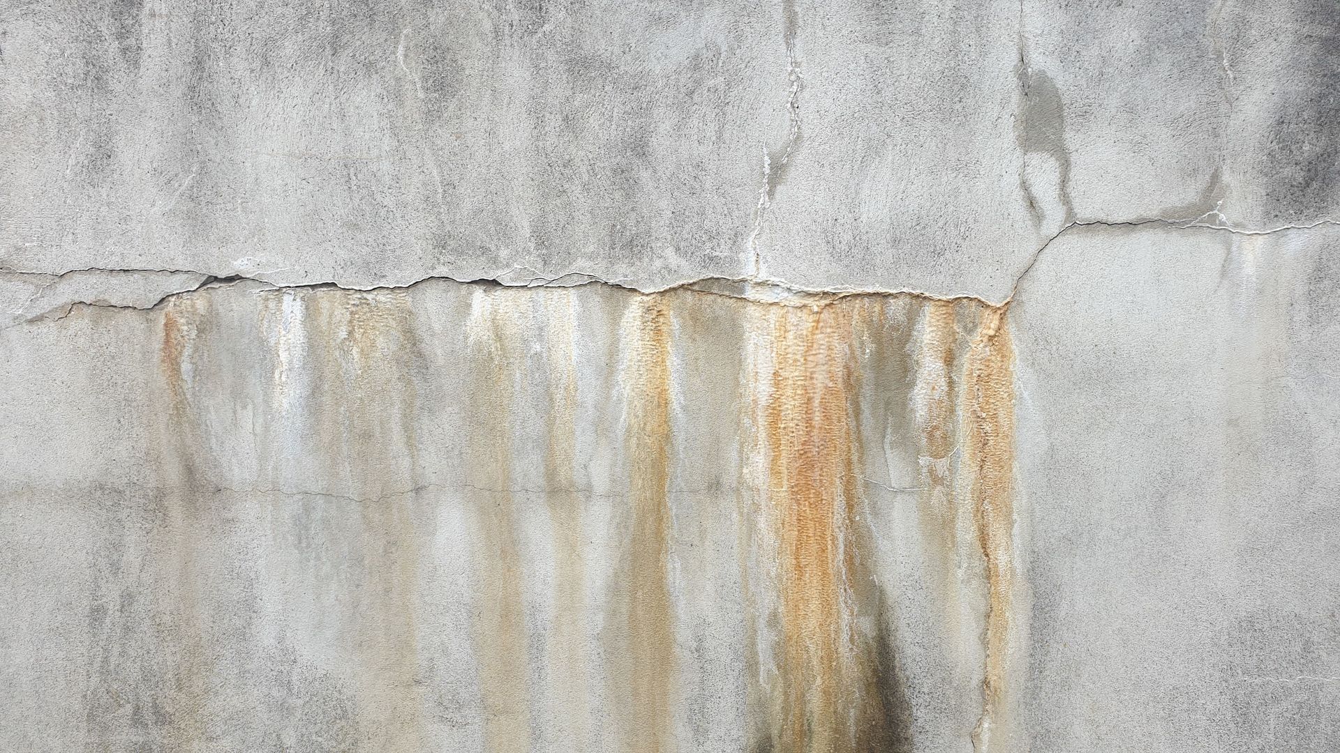 Concrete staining on an outdoor patio surface