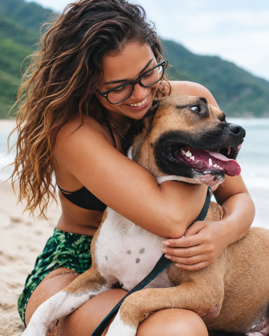 Tutora com o cachorro, exemplo de conteúdo que mostra o negócio por dentro