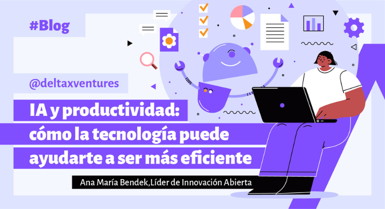 Una ilustración de una persona usando una computadora portátil