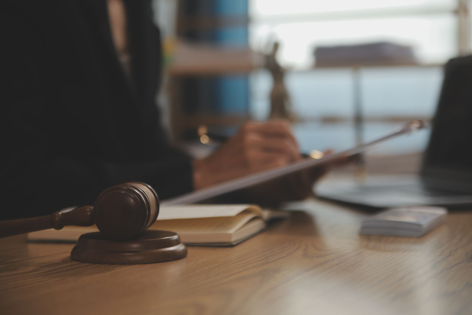 Document with lawyer