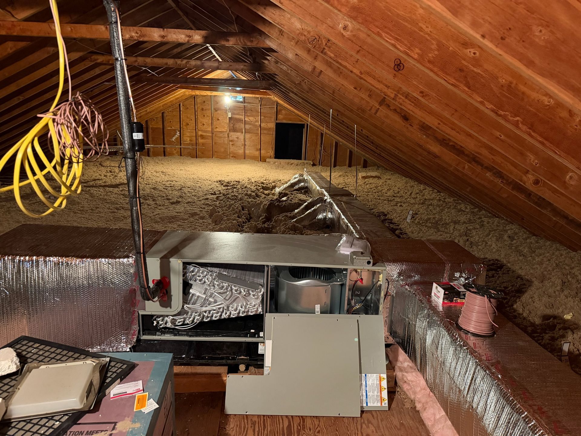 Indoor air handler installation