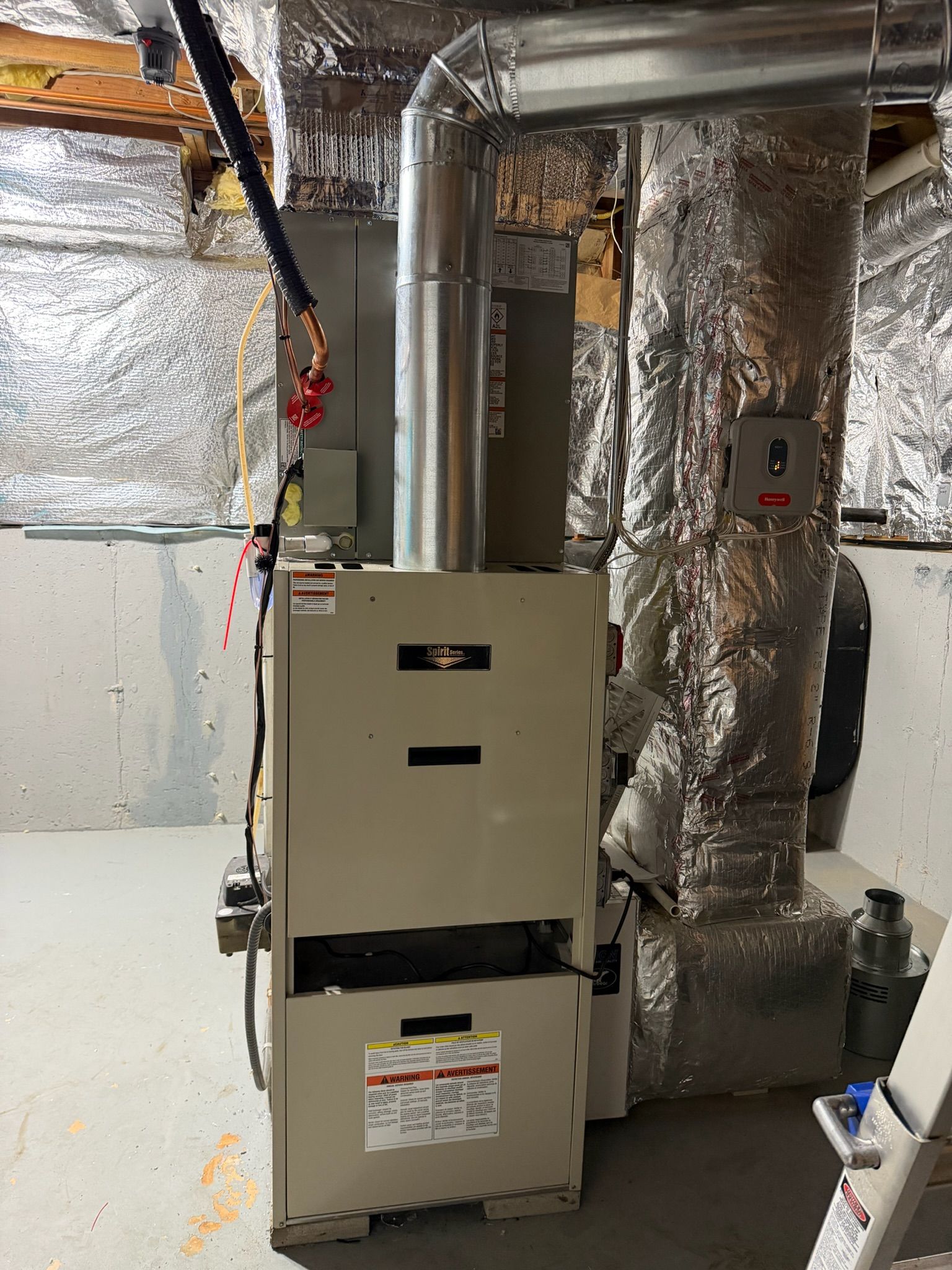 Furnace and central air equipment installation