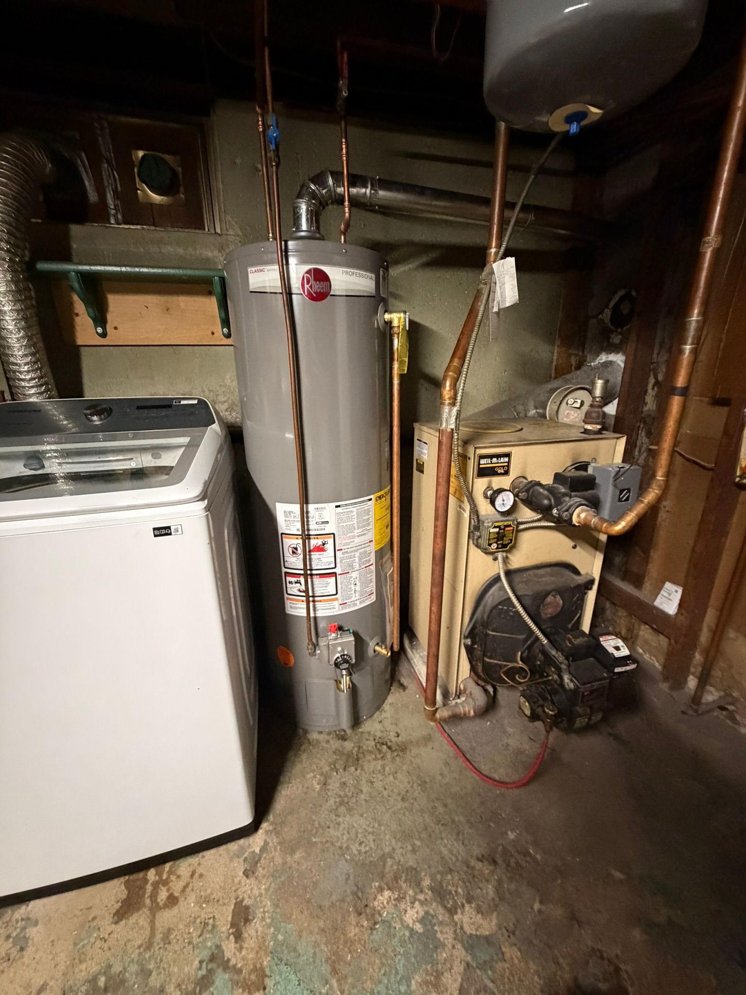Water heater and heating equipment installation