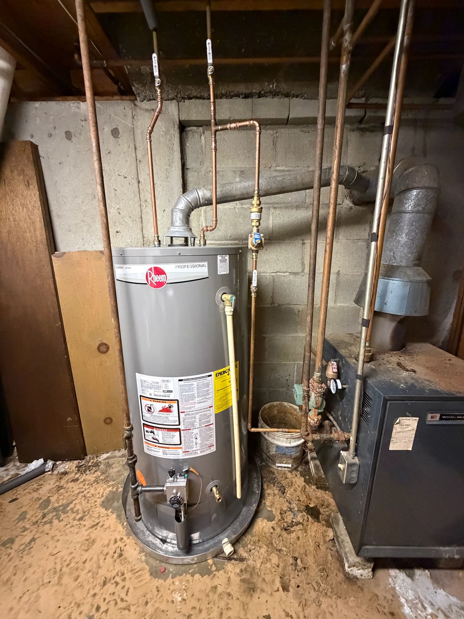 Residential hot water heater replacement