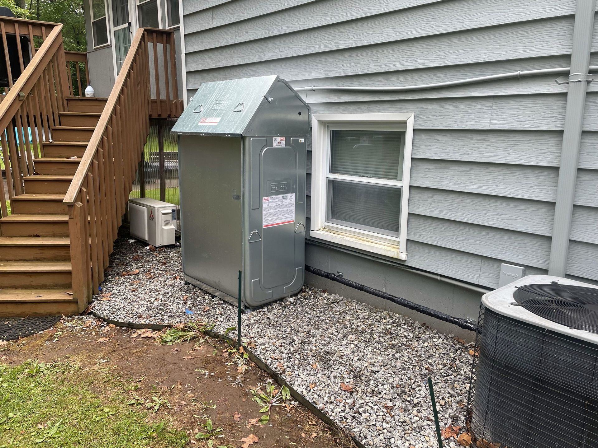 Roth heating oil tank installation in Connecticut