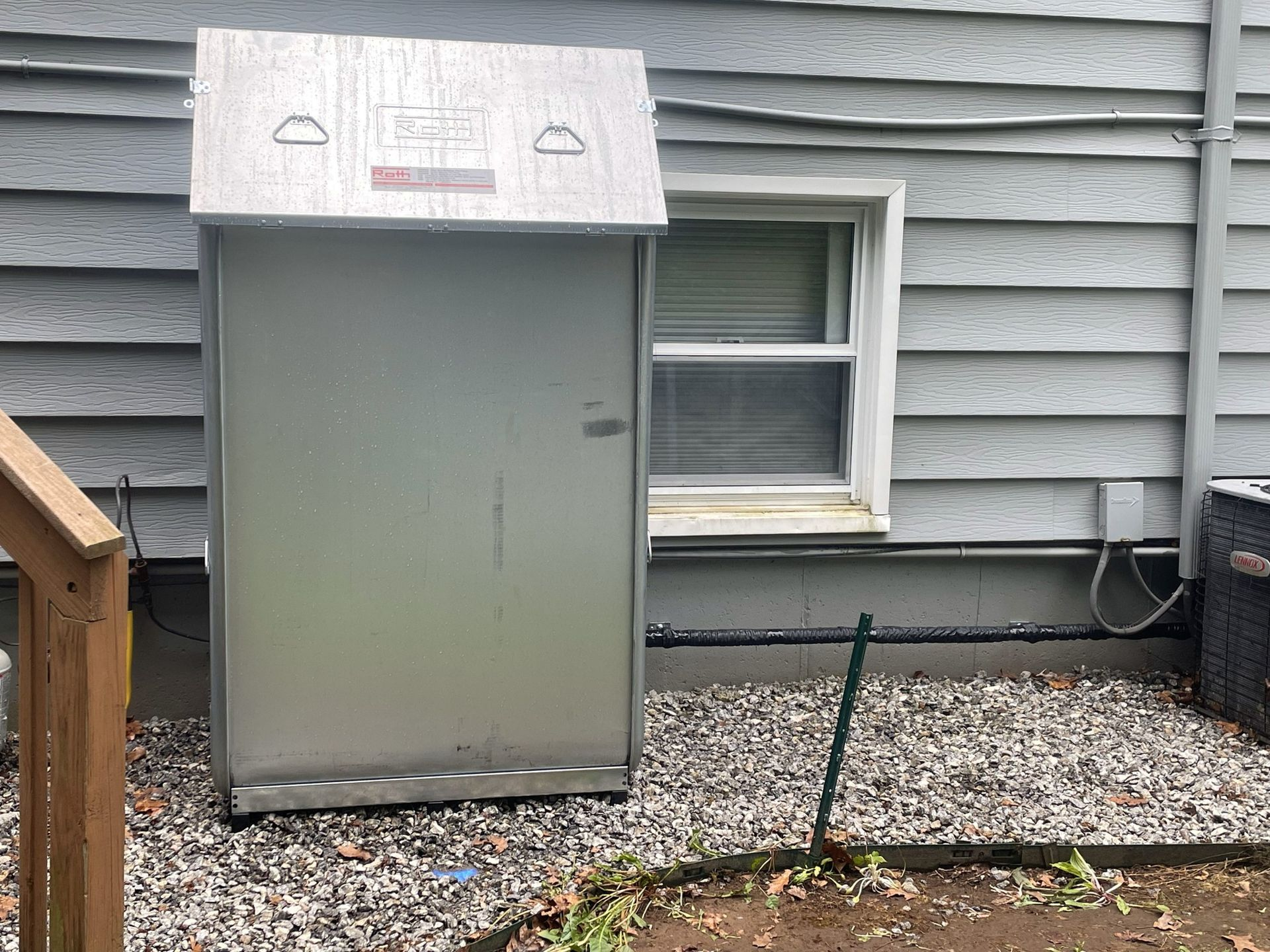 Completed Roth heating oil tank installation