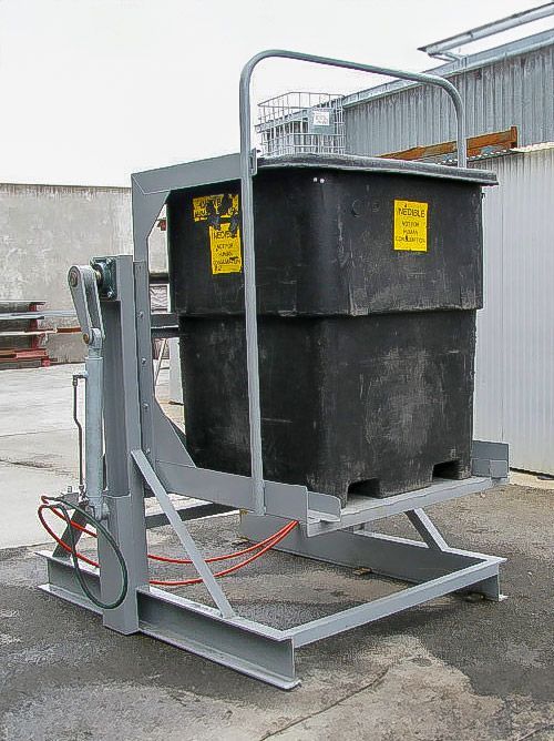 Custom Food Bulk Waste Bin Lifter Tipper SES