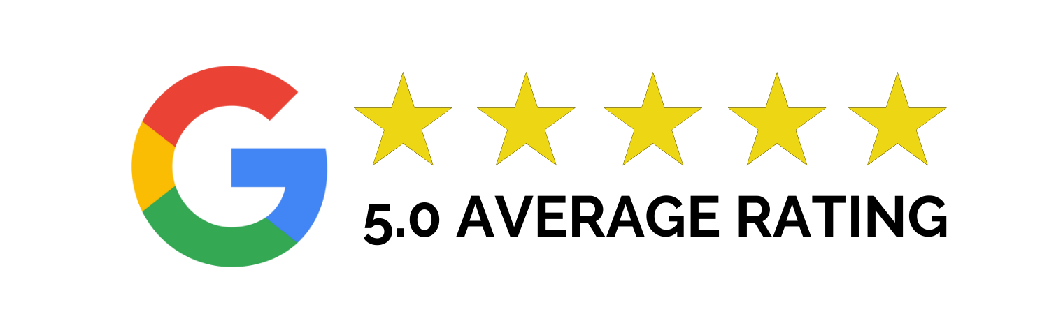 5.0 average rating on Google image