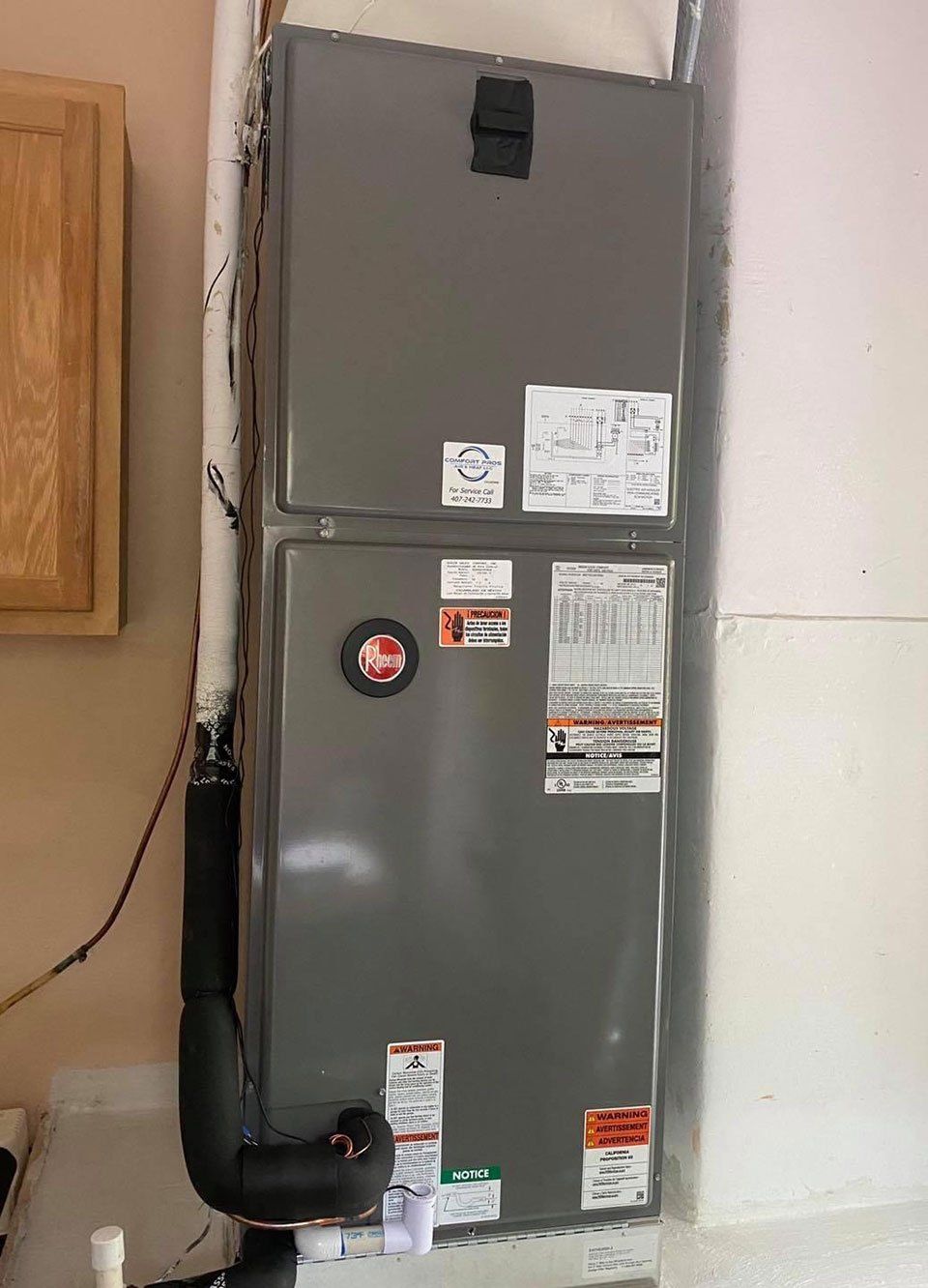 heater installation
