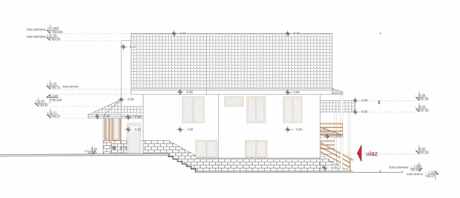 Avala Arhi, Projekat 2, Arhitektura kuće, Vrčin.