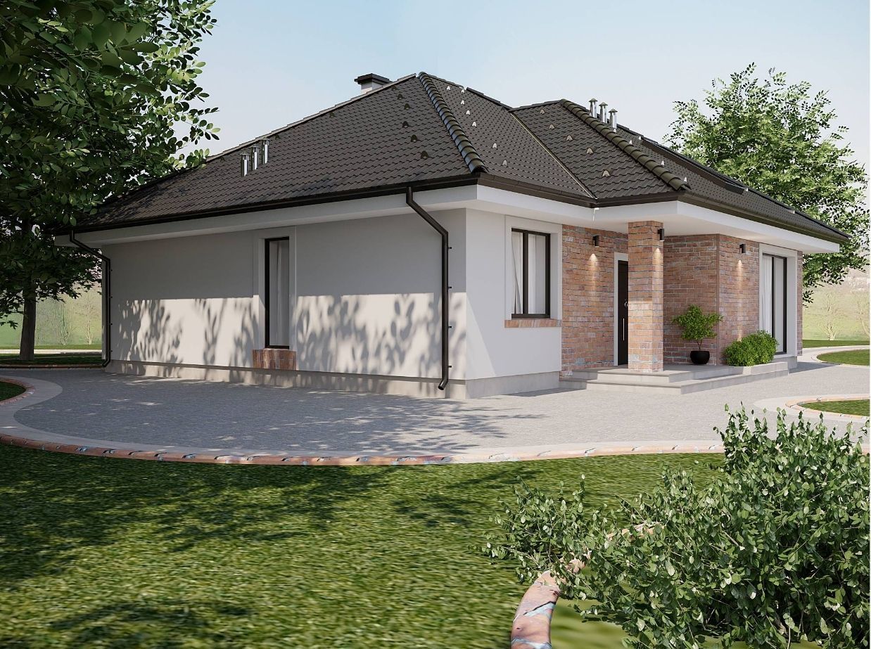 Avala Arhi, Projekat 2, Arhitektura kuće, Aranđelovac. Prikaz 4