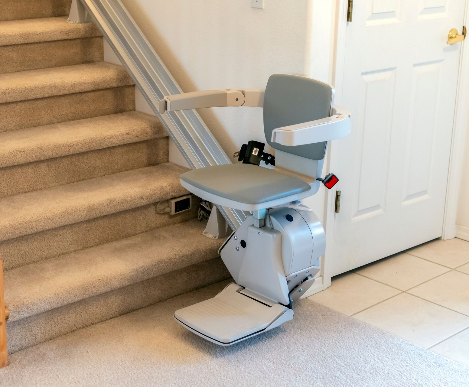 Woman seated in a wheelchair.