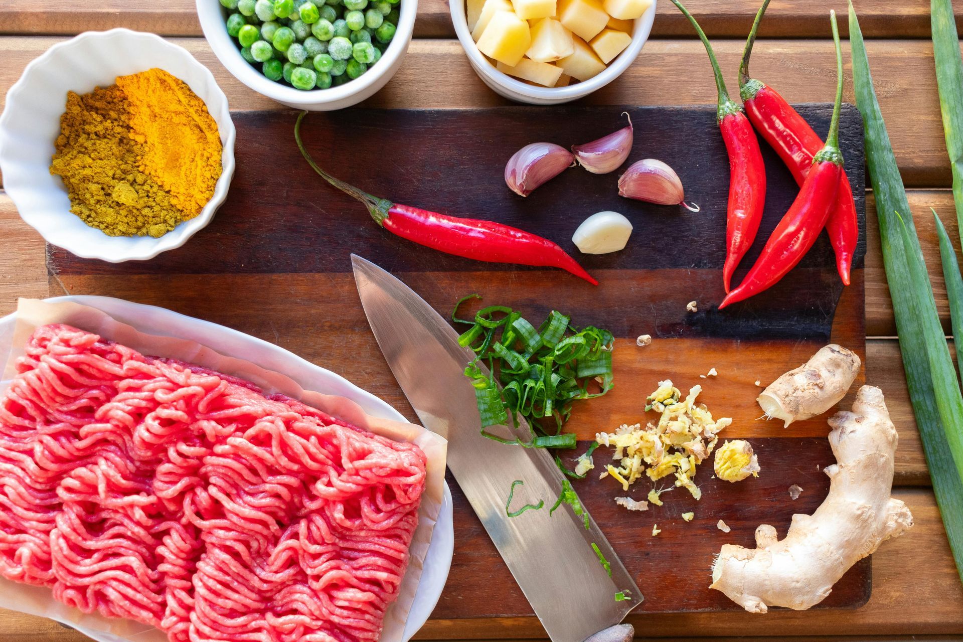 Gezonde ingrediënten voor courgetti