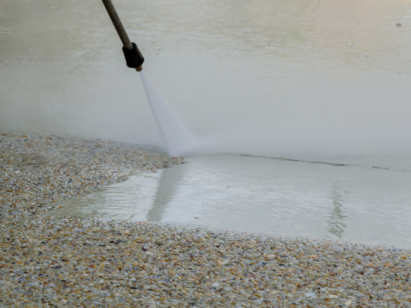 Exposed aggregate driveway in the City of Wanneroo