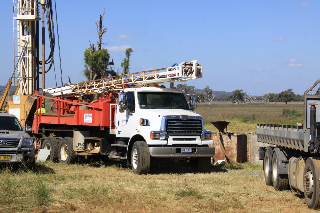 Water Drilling Machinery At Work — Water Resources Drilling In Orange, NSW