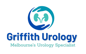 A logo for griffith urology melbourne 's urology specialist