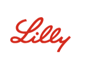 The lilly logo is red on a white background.