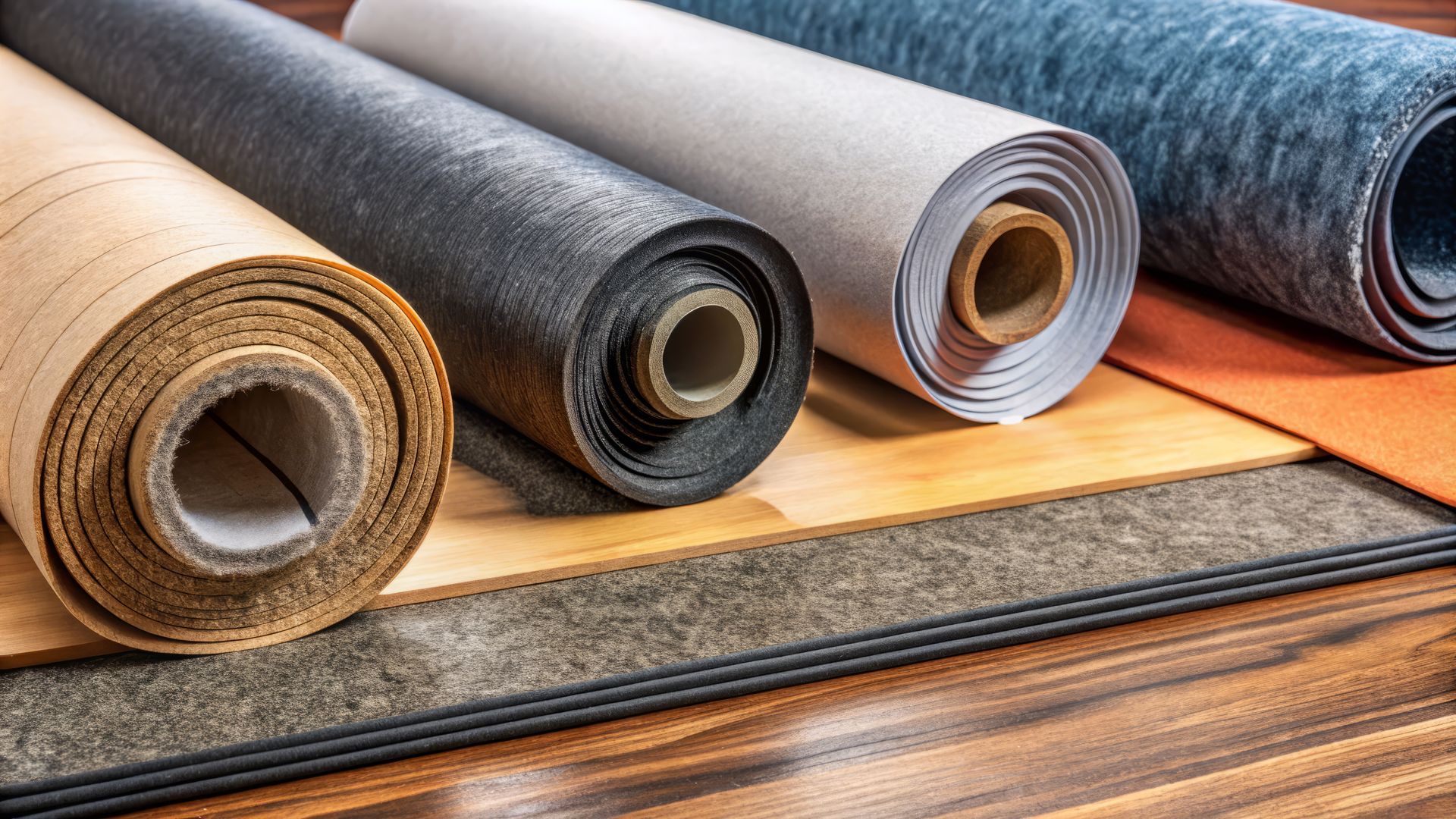 felt and synthetic underlayment