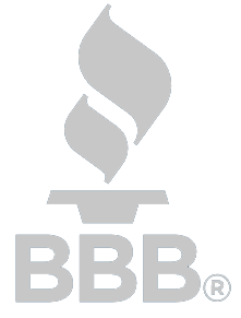 The Better Business Bureau (BBB) logo, consisting of a stylized flame above a pedestal and the text