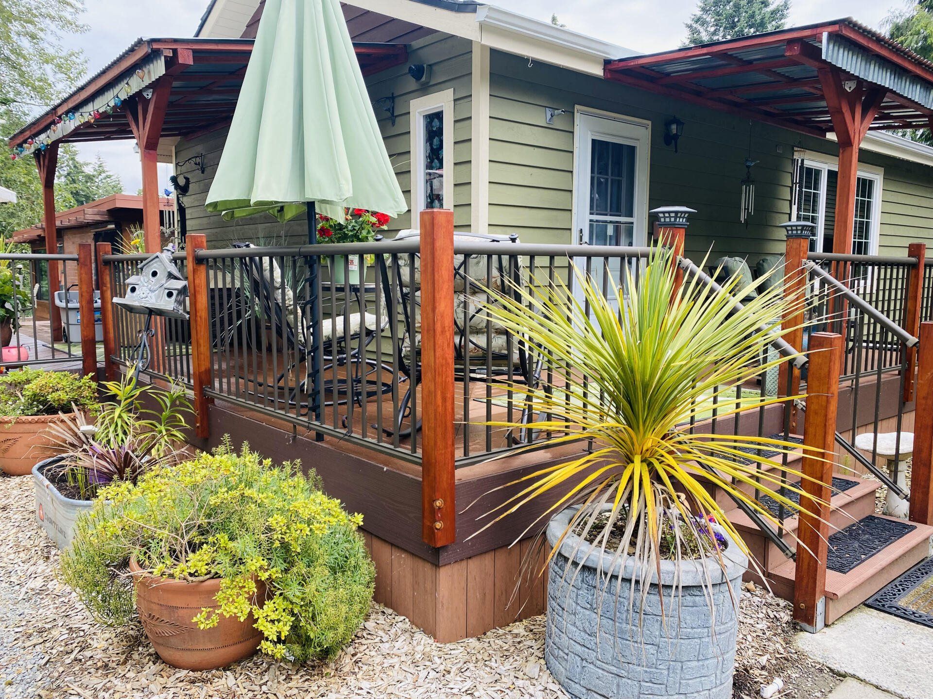 outside view of a wood deck in Seattle, WA