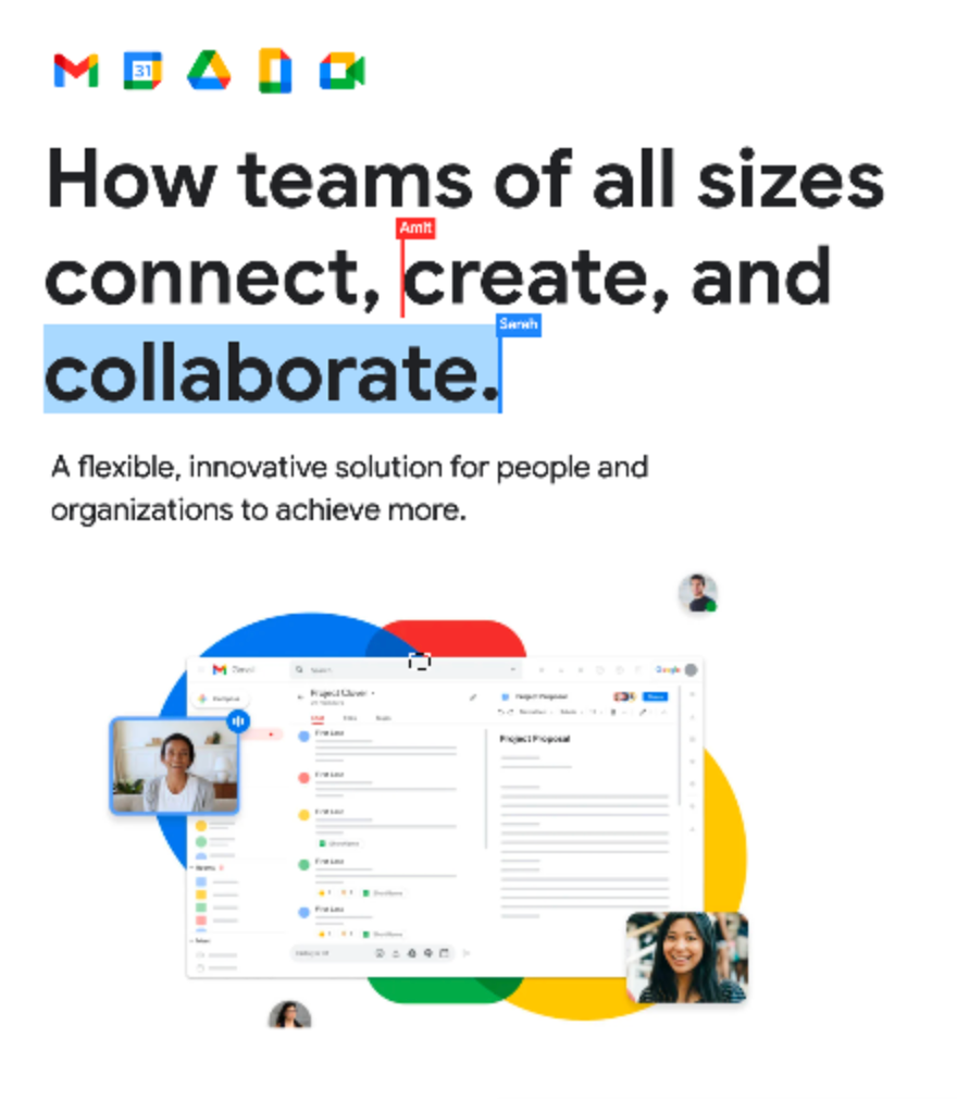 Google Workspace ad. The text reads