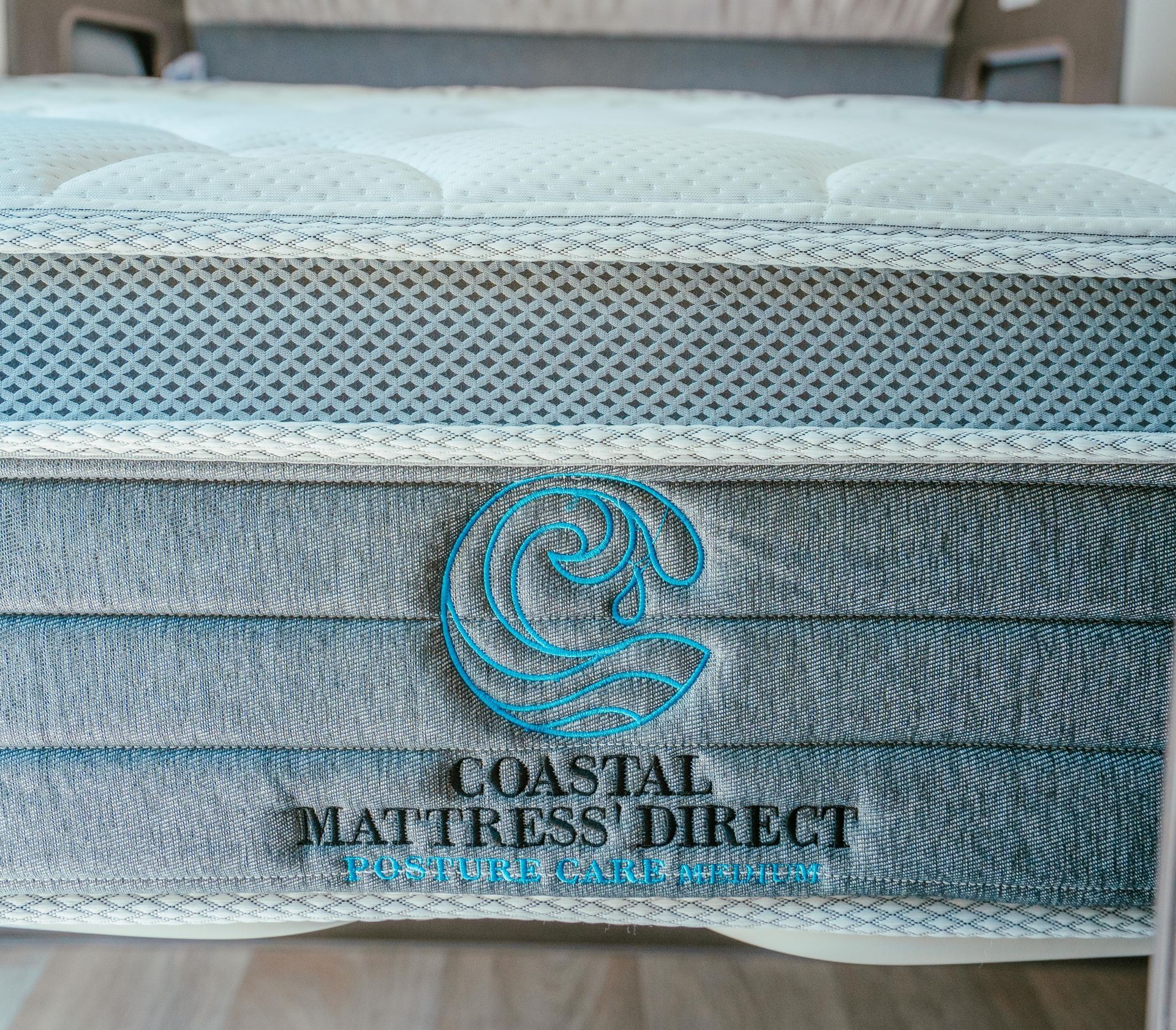 Close-up of a Mattress Label: 