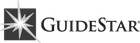 GuideStar logo with white starburst in a dark square and black text on a light gray background