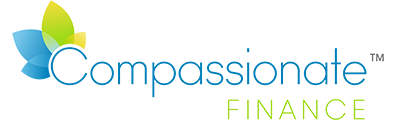 A logo for a company called compassionate finance