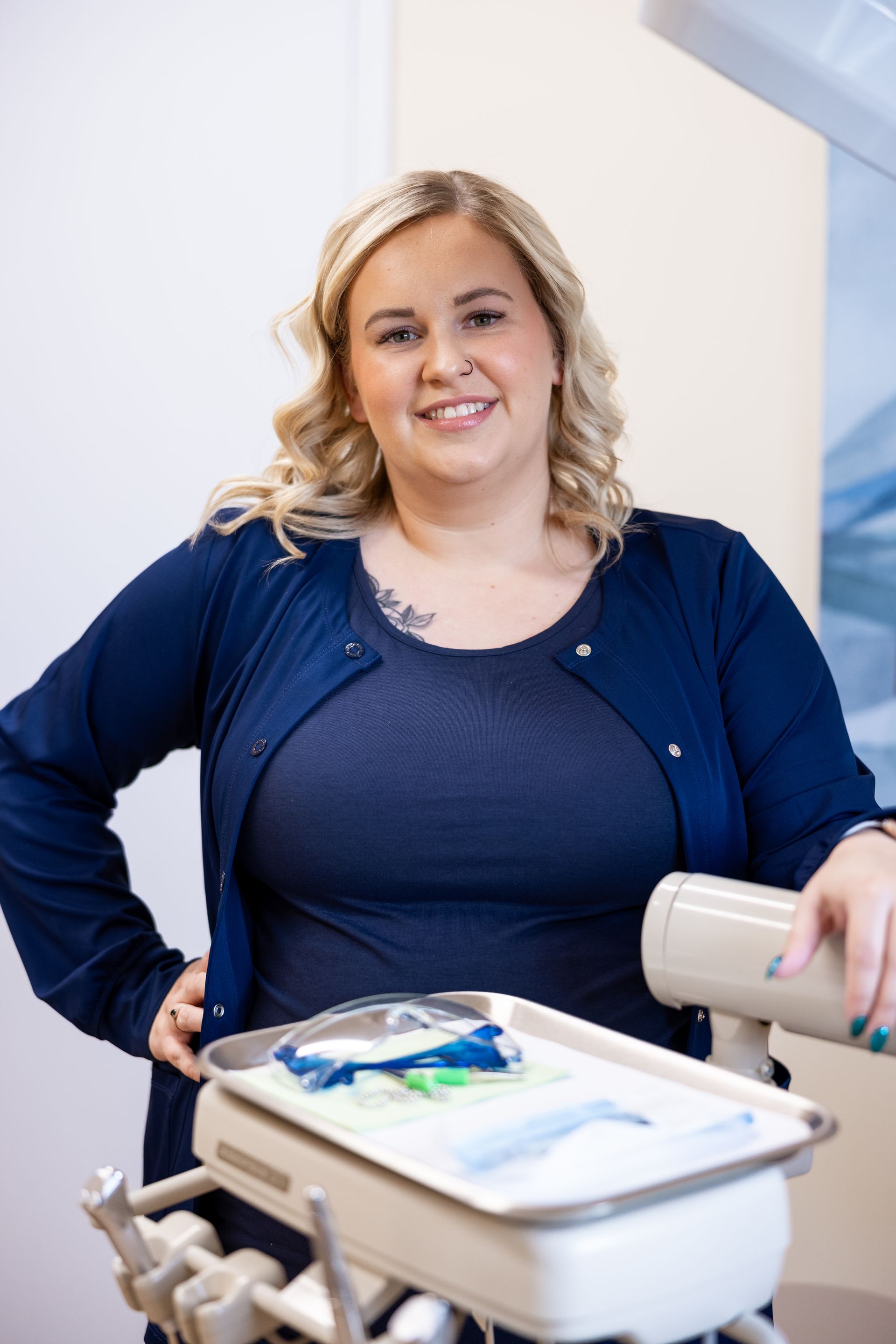 Meet our family friendly dental staff in Coraopolis PA Stephanie | Smiling at our family dental practice for sleep apnea, root canals, implants and veneers | Coraopolis PA