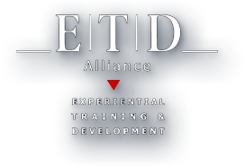 ETID Alliance logo with gray lettering and red triangle over “Experimental Training & Development”