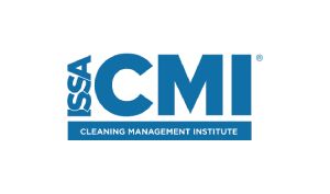 ISSA CMI logo in blue with “Cleaning Management Institute” text
