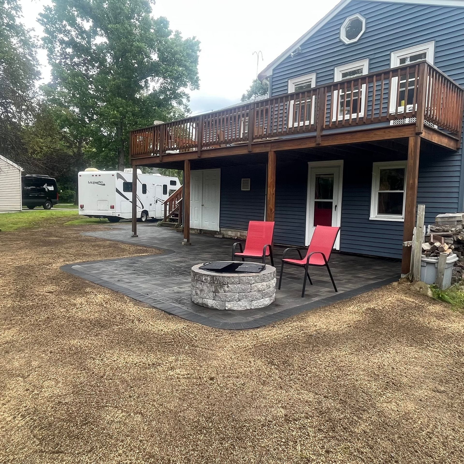 Patio and firepit build