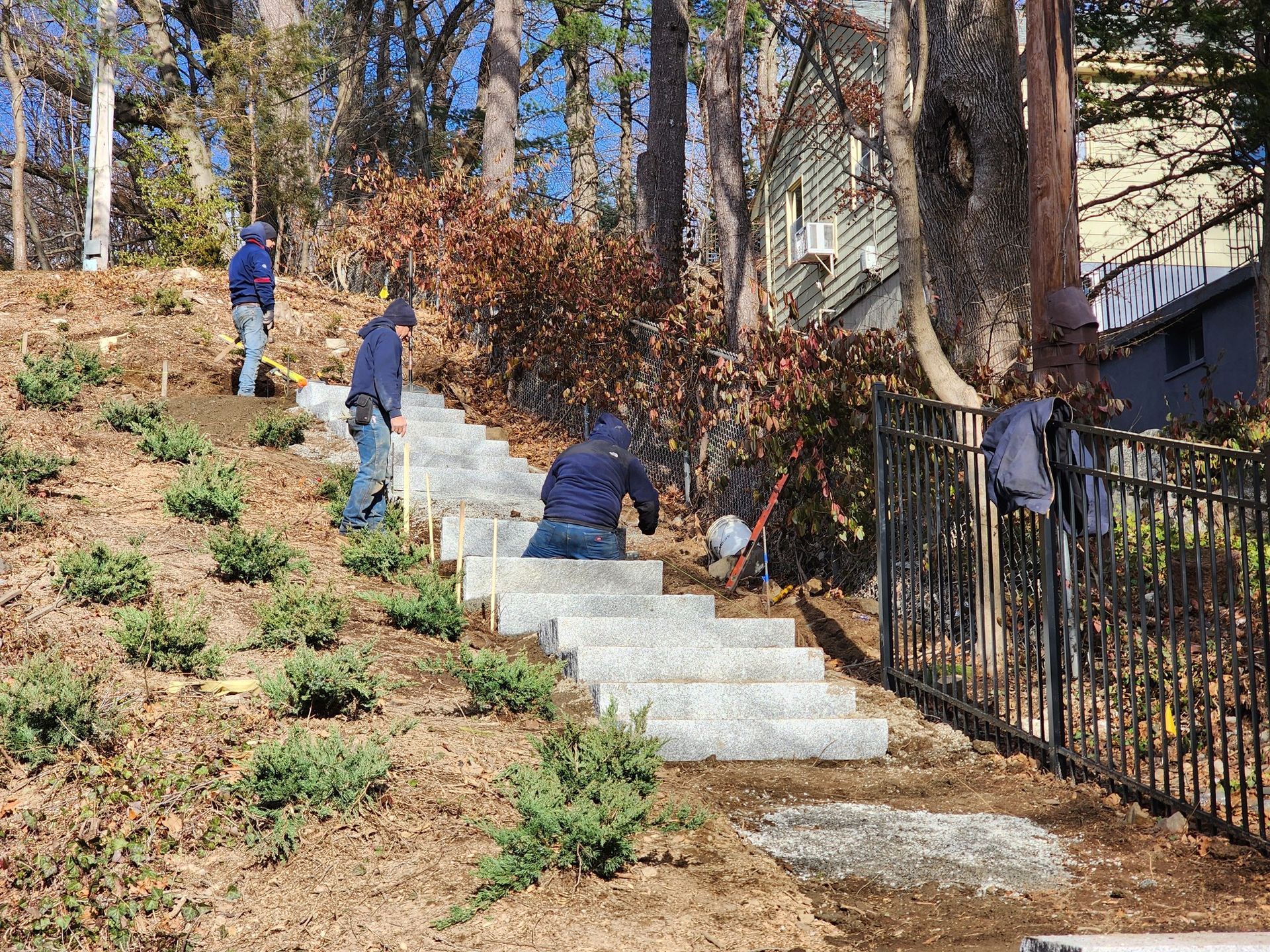 JR's Landscaping service area. Within a 30 mile radius for hardscaping projects. 