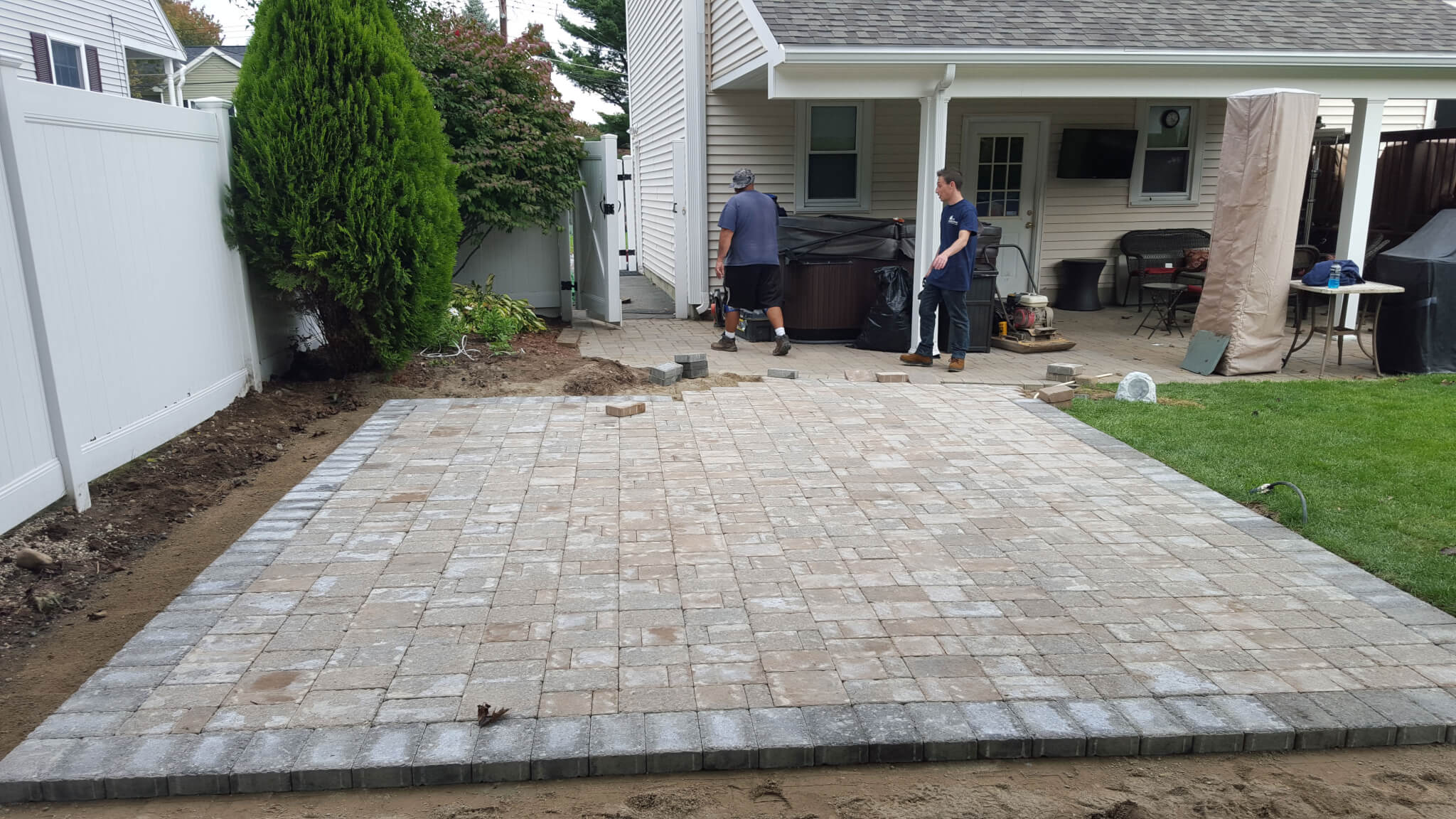 Landscaping after photo