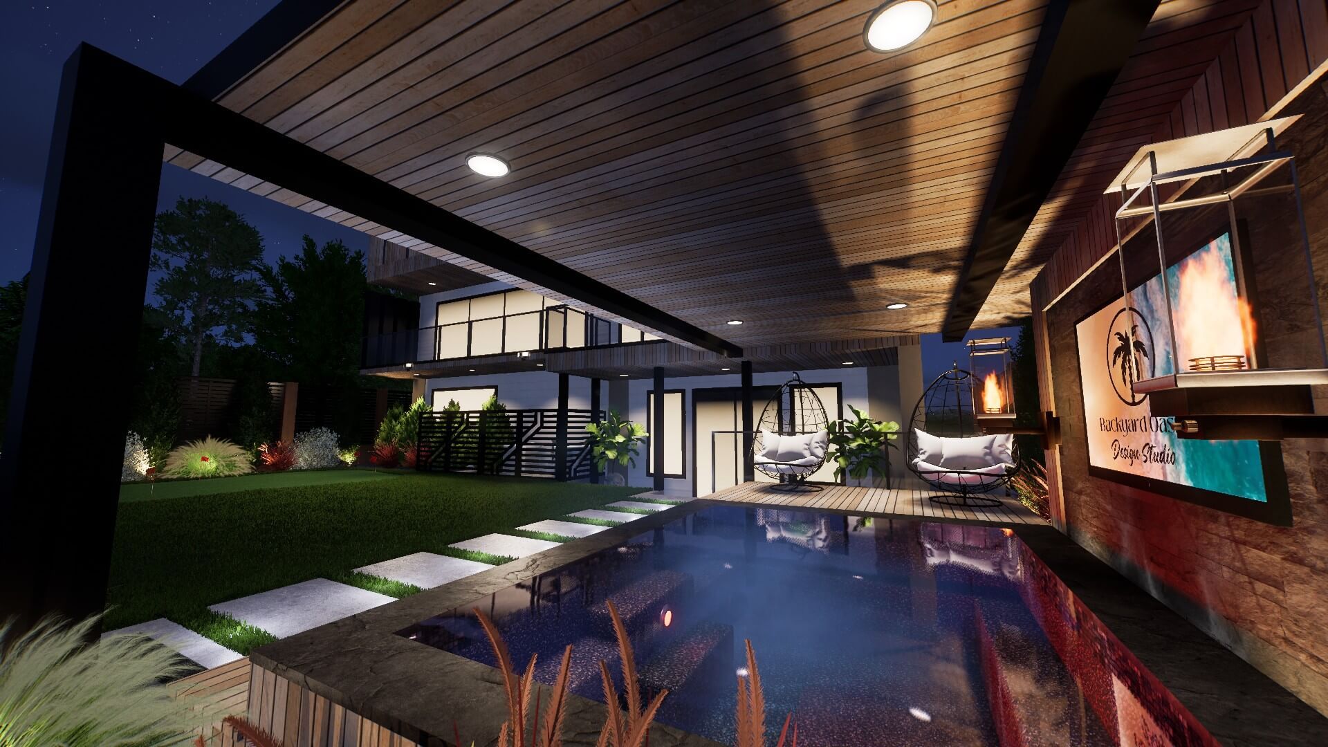 Free 3D Backyard Design Austin Texas