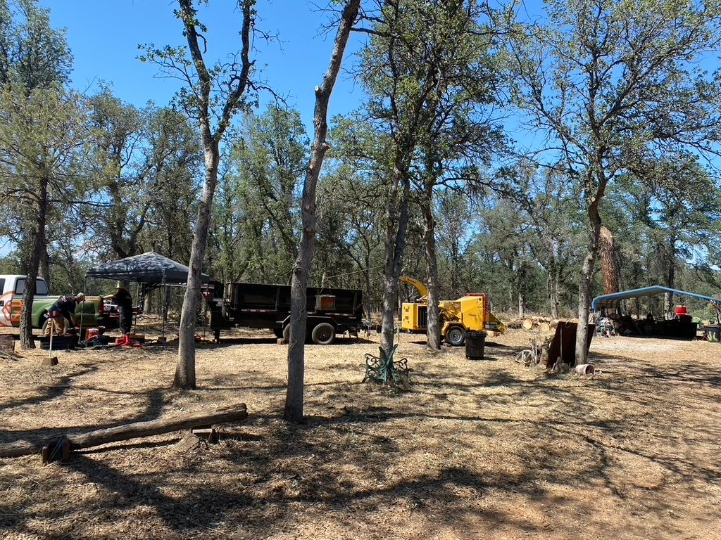 Grind Fire Defense conducting Defensible space services.